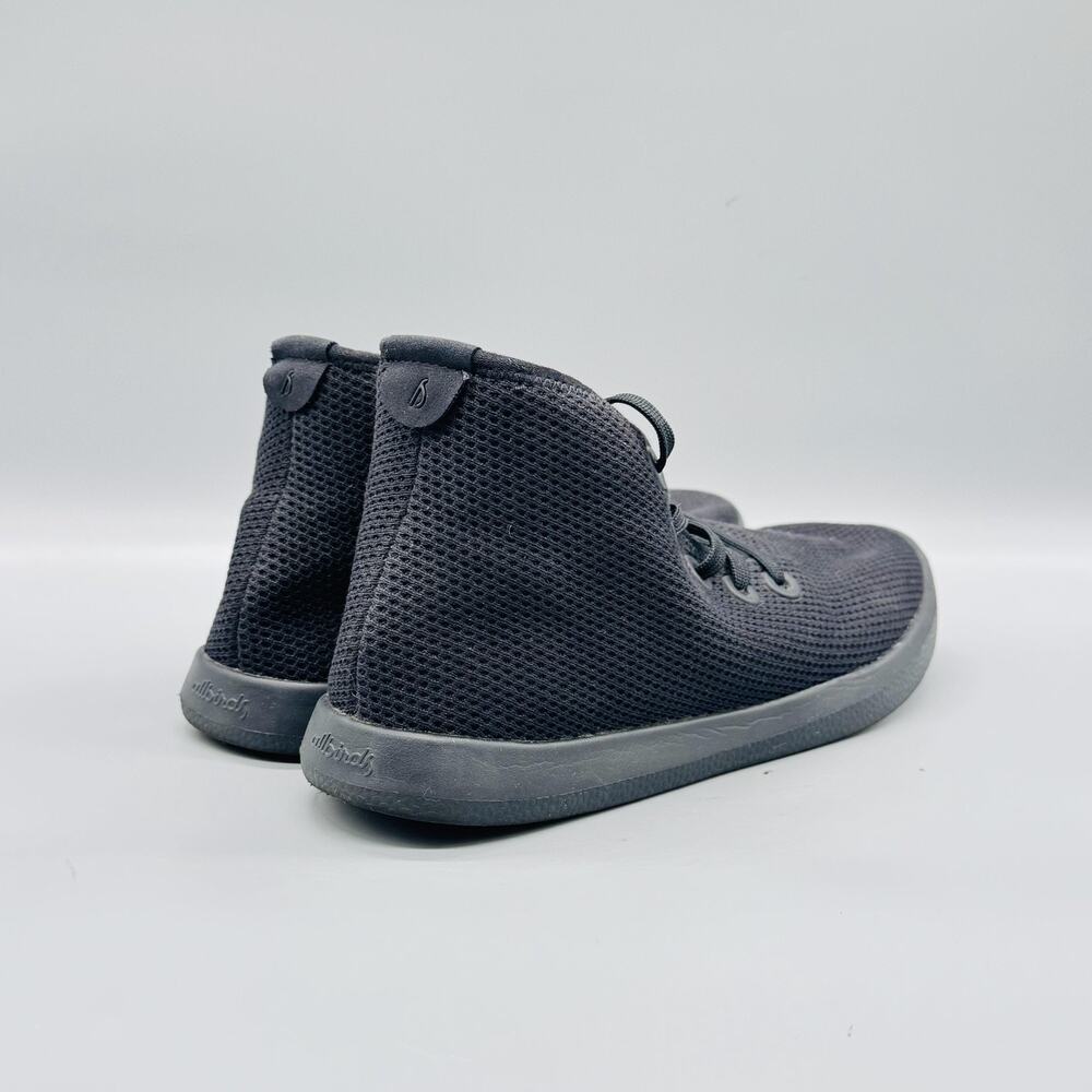 Allbirds Shoes Mens 9 Black Mesh Tree Toppers High Top Casual Sneakers Comfort - Picture 6 of 10